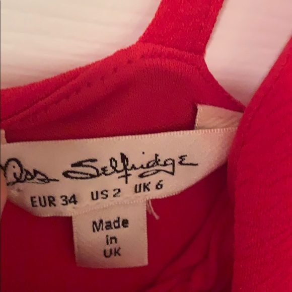 Red Peplum Short Party Dress - Picture 4 of 4